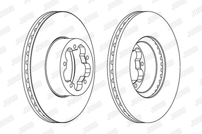 DISCOS DE FRENADO PARTE DELANTERA JURID 562541JC  