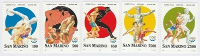 San Marino 1996 Znaczki 1640-4 ** sport igrzyska olimpijskie Olimpiada