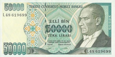 Turcja - 50000 Lirasi - 1995 - P204 - St.1