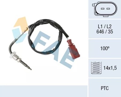 FAE68002 JUTIKLIS TEMPERATŪROS IŠMETAMŲJŲ DUJŲ 