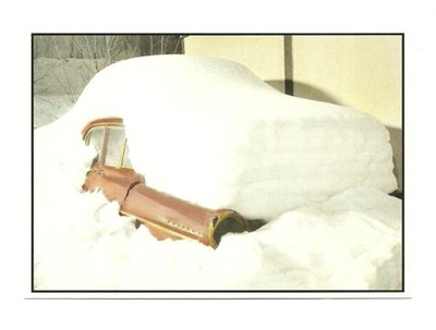 Pocztówka - Samochodowy śnieżny zimowy sen ...