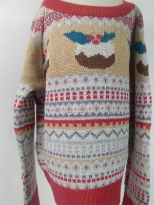 Sweter świąteczny Next na wiek 4-6 lat