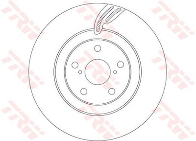 ДИСК HAM. LEXUS GS 12- PP TRW DF6792S ДИСК ТОРМОЗНОЙ