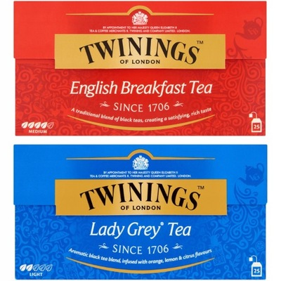 Twinings Zestaw czarnych herbat w torebkach 50szt