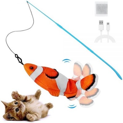 Elektryczna ryba z wędką Floppy Fish Błazenek