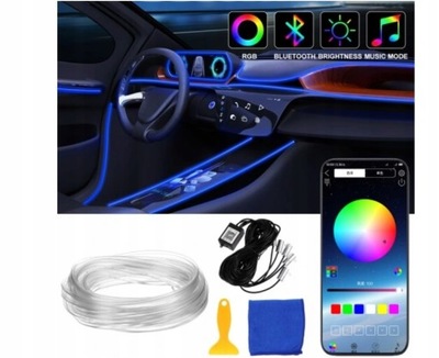 LEDY DIOPARA LUMINOSO LED CINTA RGB NEONY PARA INTERIOR COCHE AUTO  