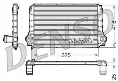 DENSO DIT50003 РАДИАТОР ВОЗДУХА DOŁADOWUJĄCEGO TOYOTA