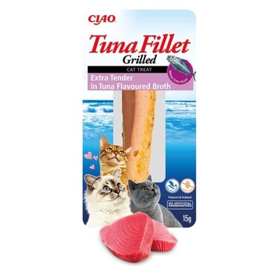 INABA CAT Delikatny Filet z tuńczyka w bulionie z tuńczyka dla kota 15g