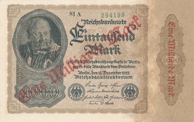 [MB13561] Niemcy 1 milion marek 1922