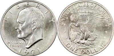 1 dolar (1971) - Dwight Eisenhower Mennica Denver