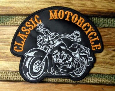 Classic Motorcycle Motocykl Naszywka Haftowana