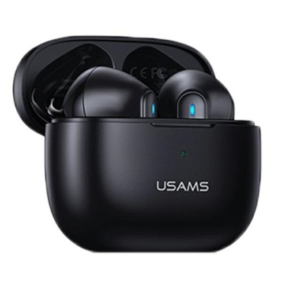 USAMS Słuchawki Bluetooth 5.2 TWS NX10 Dual bezprzewodowe czarny BHUNX01