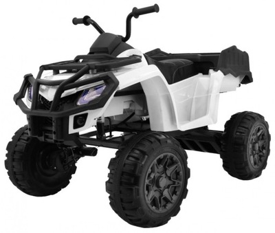 Quad XL ATV na akumulator dla dzieci Biały Napęd