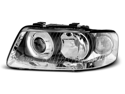 LAMPY REFLEKTORY AUDI A3 00-03 SOCZEWKI CHROM