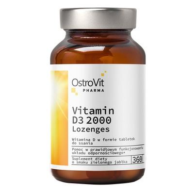 OstroVit Pharma Witamina D3 2000 IU do ssania 360 tabletek