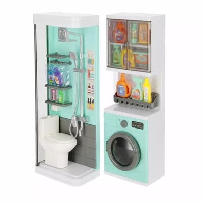 MEBLE DLA LALEK ŁAZIENKA AKCESORIA DO DOMKU