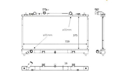 Nrf радиатор mazda 6 2,0mzr-cd/2,2d 07-12 фото №1