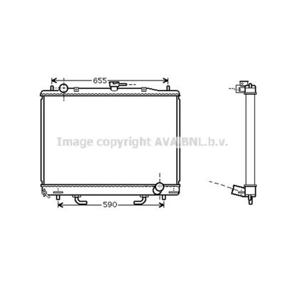 CHLODNICA, SISTEMA AUŠINIMO VARIKLIO AVA QUALITY COOLING MT2163 