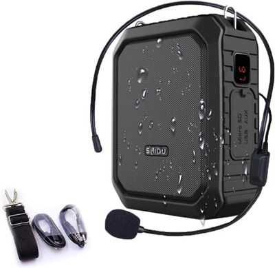 SHIDU MB8 Głośnik Bluetooth wzmacniacz głosu z mikrofonem 18W