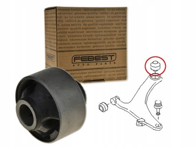 SUBARU FORESTER 07- BUSHING SWINGARM FRONT - REAR  