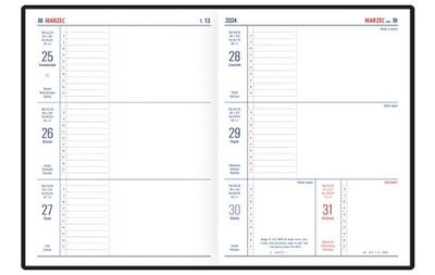 Kalendarz książkowy 2024 A5 Wydawnictwo Telegraph odcienie niebieskiego