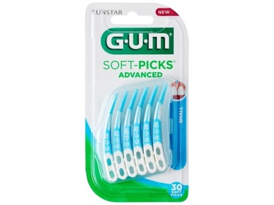 Gum SOFT-PICKS Czyściki Międzyzębowe Advanced Small 30 sztuk (649)