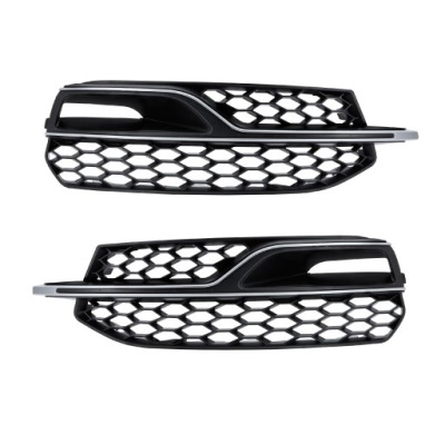 Audi a3 s3 решётка хром противотуманной фары заглушки rs look фото №1