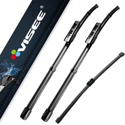 WIPER BLADES VISEE FRONT + REAR FOR RENAULT CLIO (IV) 11.12-  