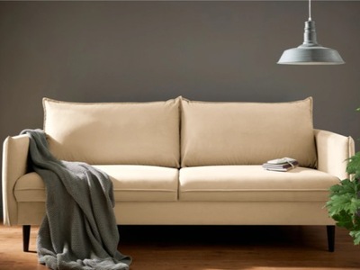 Sofa Kanapa 3 osobowa elegancka drewniane Nóżki