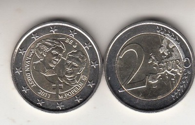 Belgia 2011 -2 euro okolicz. Dzien kobiet