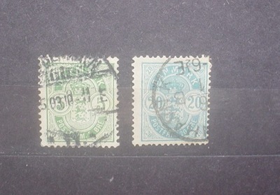 znaczki Mi 34 i 36 DANIA