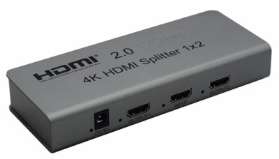 Rozdzielacz HDMI Splitter 1x2 HDR 4K 60Hz 18 Gbps!
