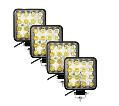 ПРОТИВОТУМАНКА ПРОЖЕКТОР ФАРА ROBOCZA16 LED (СВЕТОДИОД ) 12V 24V 4 ШТУКИ