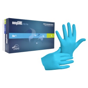 Rękawiczki jednorazowe nitryl L 100 szt MIX BLUE
