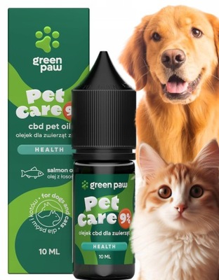 OLEJ Z ŁOSOSIA DLA PSA I KOTA CBD zdrowie i spokój Pet Care 9% 10ml