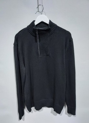 LUCIANO czarny sweter 100% cotton XL