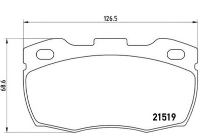 BREMBO STABDŽIAI TRINKELĖS STABDŽIŲ PRIEK. 