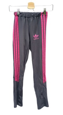 Legginsy Sportowe Adidas Szare S 36 Spodnie Różowe