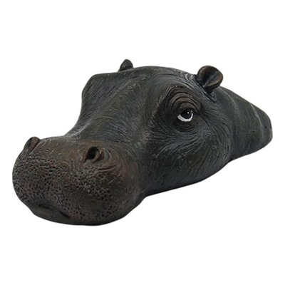 Żywica Pływająca Głowa Hipopotama Wabik Yard Art Hippo