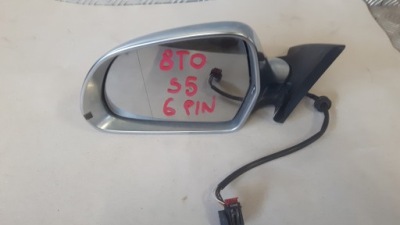 Audi s5 a5 8t c0upe дзеркало ліва 6 pin хром eu фото №1