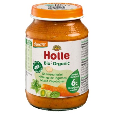 HOLLE Danie dla niemow mix warzyw Bio,190g