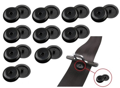 10szt. клипса клипса стопор блокировка зажим do поперечина безопасности czarna фото №1