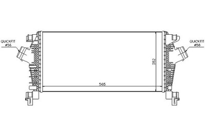 ИНТЕРКУЛЕР OPEL ASTRA J ASTRA J GTC CASCADA 1.3D-