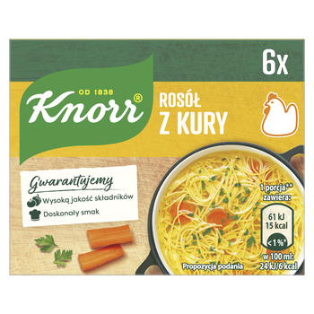 KNORR bulion ROSÓŁ Z KURY 60g 6 kostek