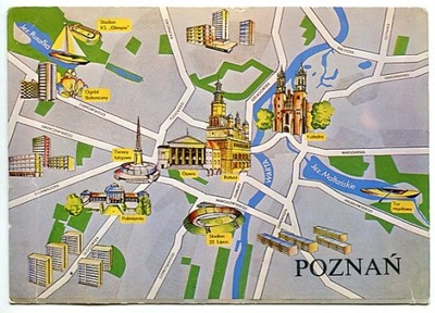 POZNAŃ :: mapka - planik miasta