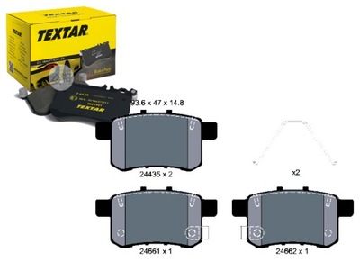 PADS BRAKE HONDA REAR ACCORD 08- TEXTAR - milautoparts-fr.ukrlive.com