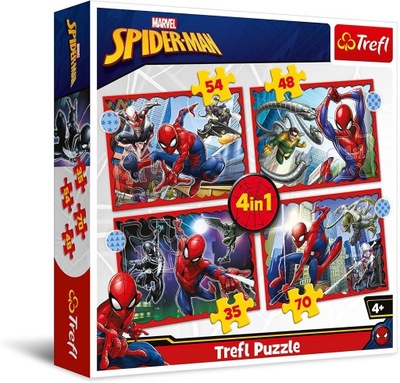 TREFL 4W1 BOHATERSKI SPIDER-MAN / DISNEY MARVEL SP