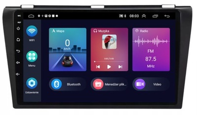 РАДИО GPS ANDROID НАВИГАЦИЯ BT MAZDA 3 2004-2