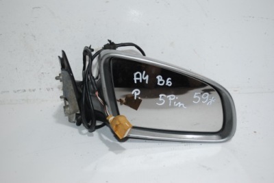 Дзеркало праве audi a4 b6 5 pin фото №1