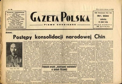 dziennik Gazeta Polska R.8 nr 220 8 sierpnia 1936